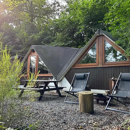 Chalet Tropical Avec Bain A Bulles - In The Woods Chalet *